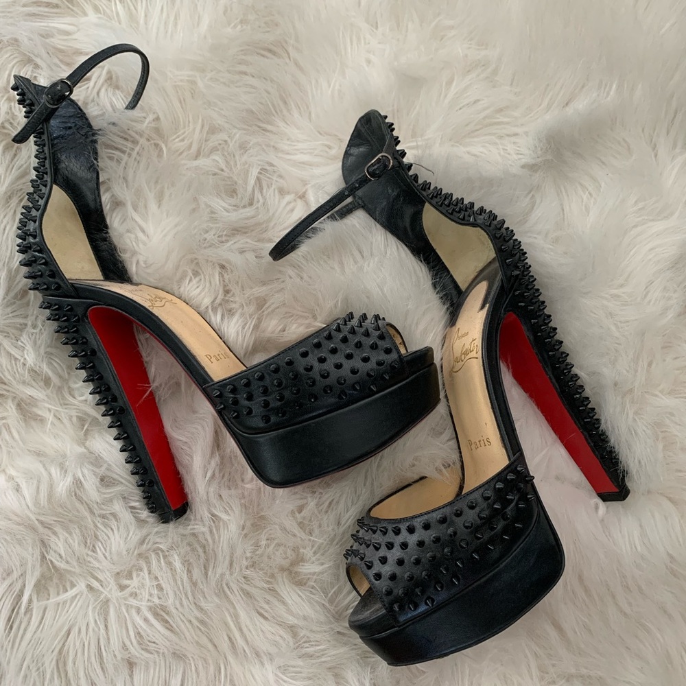 Christian Louboutin spiked high heels